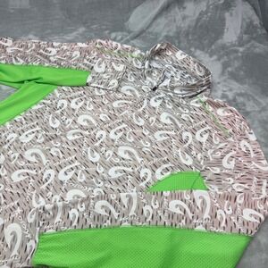 Mojo Sportswear Company XL Pullover Long Sleeve Fishing Hook Print UV Protection